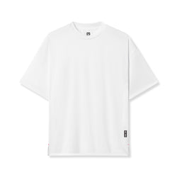 0822. AeroSilver® Oversized Tee - White