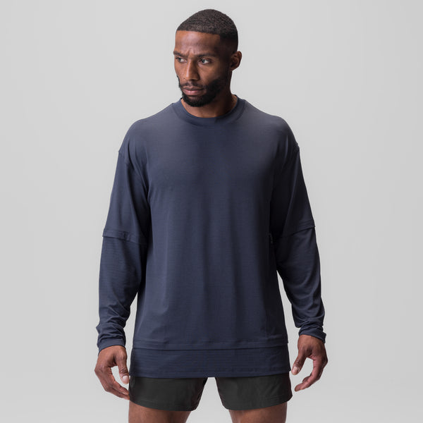 0842. 3D-Lite® 2.0 Layered Long Sleeve - Navy "OTWR"