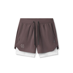 0865. Tetra-Lite® 5" Liner Short - Nightshade "Cyber"/White