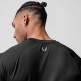 0660. AeroSilver® Established Tee - Black "Box Logo"