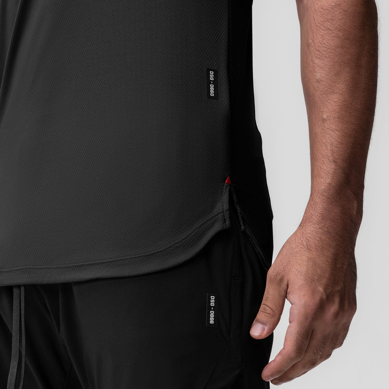 0660. AeroSilver® Established Tee - Black "ASRV"