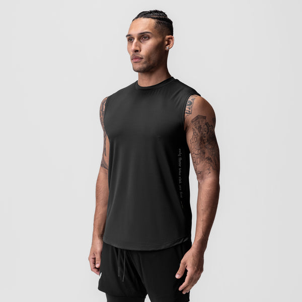 0757. AeroSilver® Cutoff Tank - Black "OTWR"