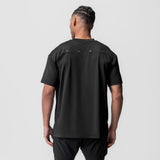 0822. AeroSilver® Oversized Tee - Black "RP"