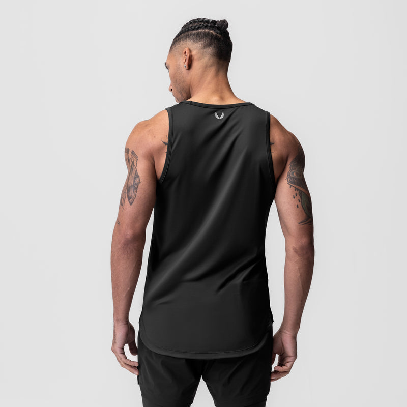 0830. AeroSilver® Tank Top - Black "OTWR"