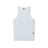 0986. Creora® Tech Ribbed Tank - Ice Blue