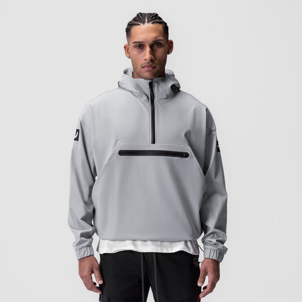0717. Weather-Ready Anorak Jacket - Slate Grey "Patch"