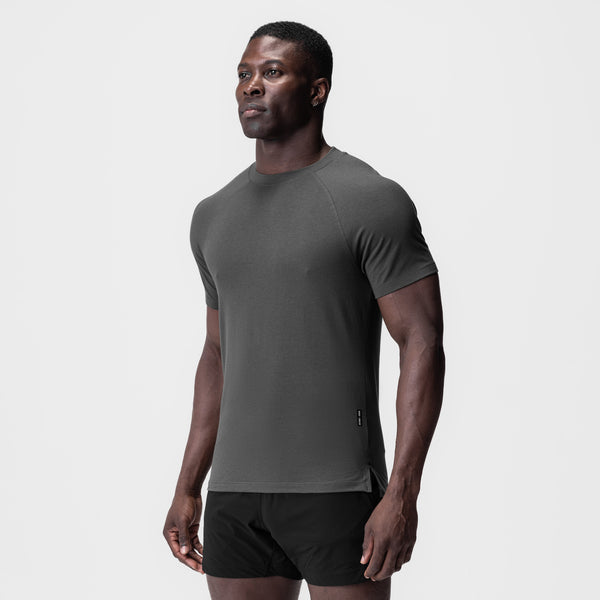0919. Supima® Fitted Tee - Space Grey